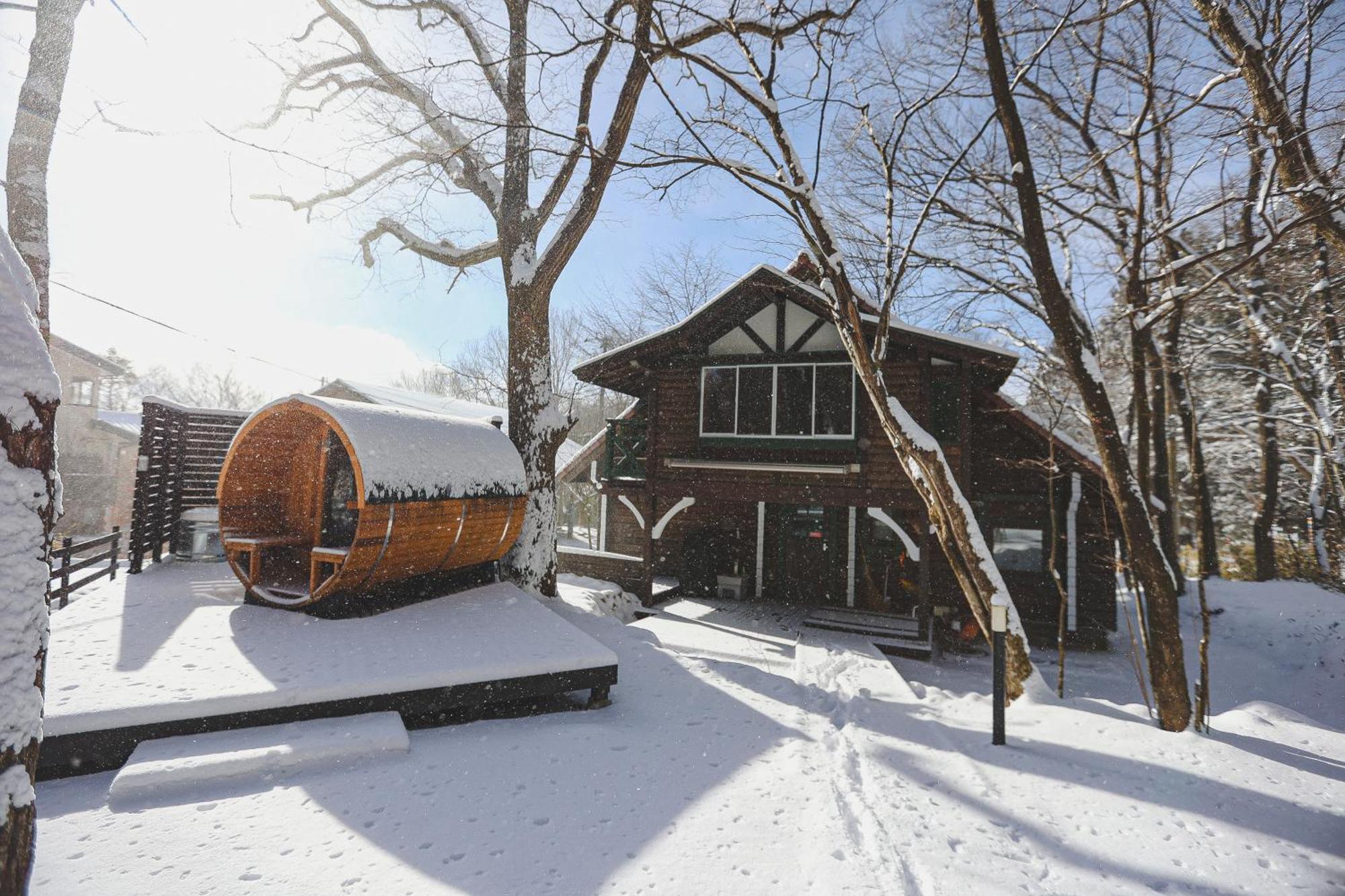 Nasu Terrace Mana 森のバレルサウナとbbqグリル Villa Esterno foto